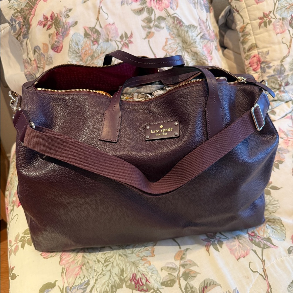 Kate Spade Dark Brown Men's Duffel Bag - Picture 12 of 14